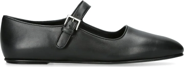 The Row Ava Leather Ballet Flats