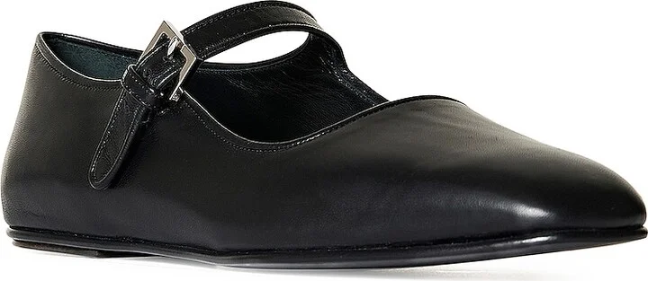 The Row Ava Mary Jane Flats in Black - Image 2