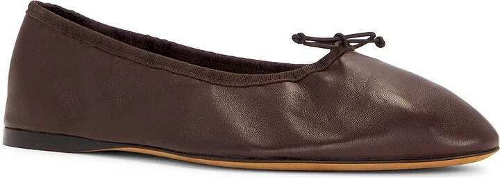 The Row Awar Ballerina Flat in Chocolate - Image 2