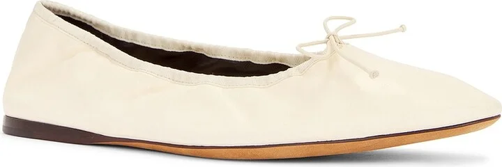 The Row Awar Ballerina Flat in Cream - Image 2