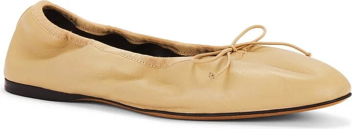 The Row Awar Ballerina Flat in Cream - Image 2