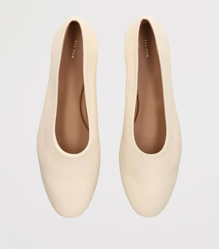 The Row Awar Leather Ballet Flats - Image 4