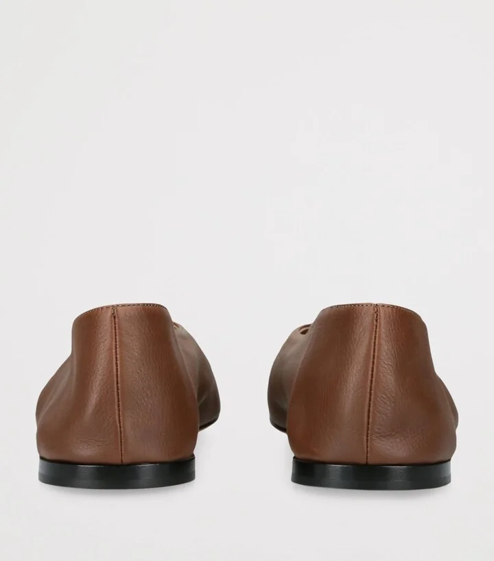 The Row Awar Leather Ballet Flats - Image 2
