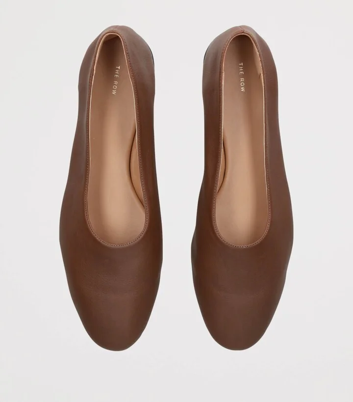 The Row Awar Leather Ballet Flats - Image 4