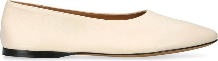 The Row Awar Leather Ballet Flats