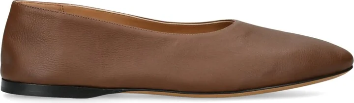 The Row Awar Leather Ballet Flats