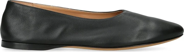 The Row Awar Leather Ballet Flats