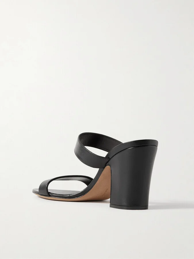 The Row - Awar Leather Sandals - Black - Image 3