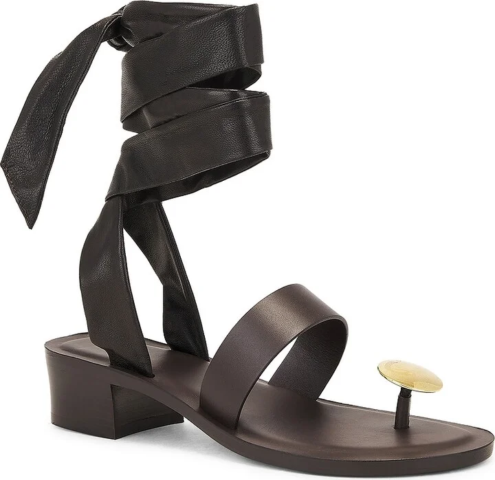 The Row Band Sandal in Chocolate - Image 2
