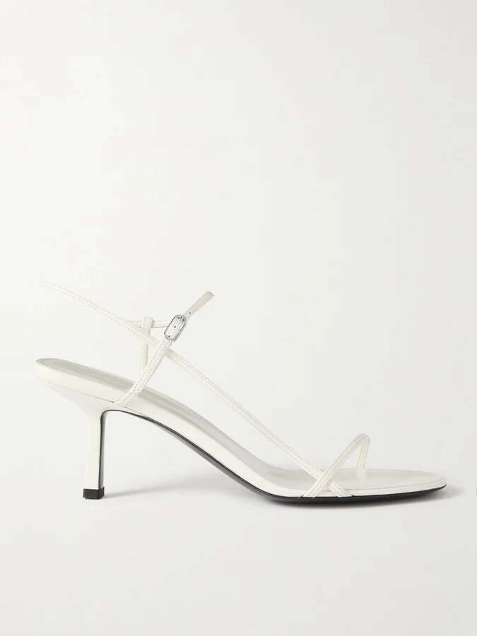 The Row - Bare Leather Sandals - White