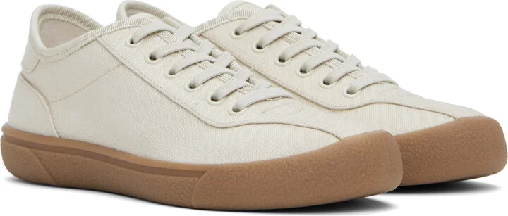 The Row Beige Canvas Sneakers - Image 4