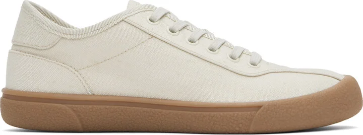 The Row Beige Canvas Sneakers