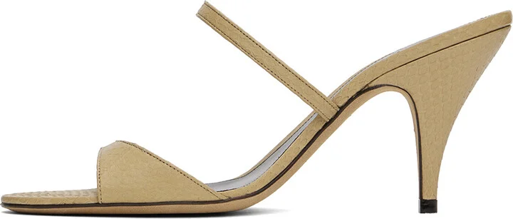 The Row Beige Vika Heeled Sandals - Image 3