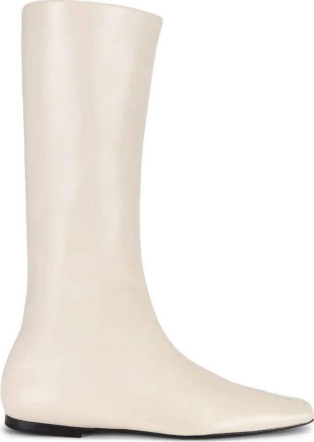 The Row Bette Boot in Ivory
