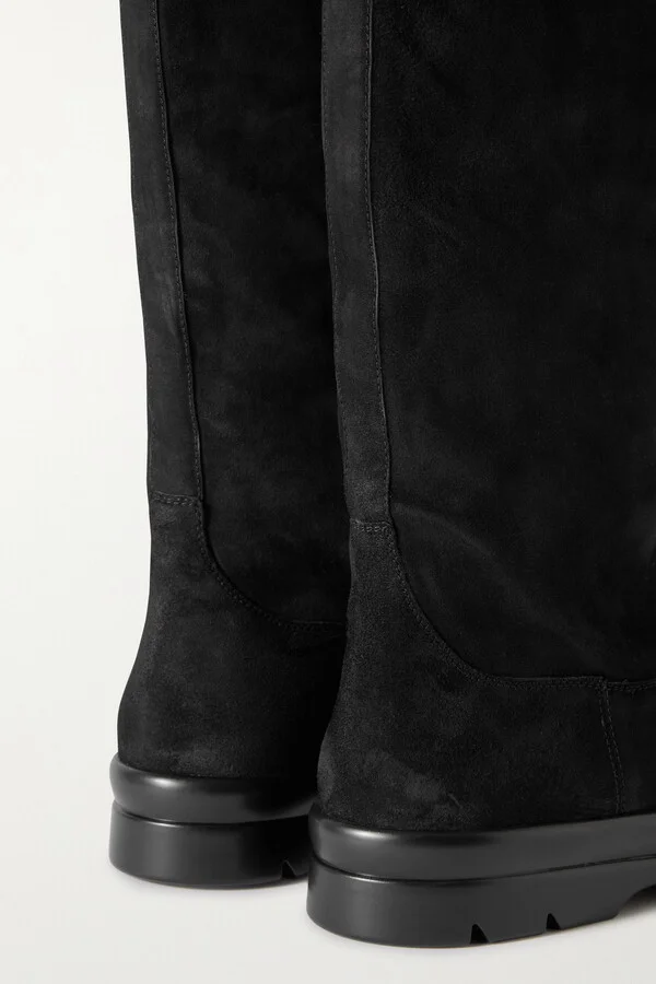 The Row - Billie Suede Over-the-knee Boots - Black - Image 4