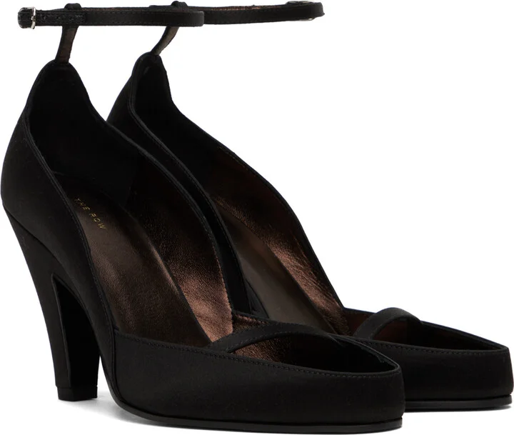 The Row Black Ankle Strap Heels - Image 4