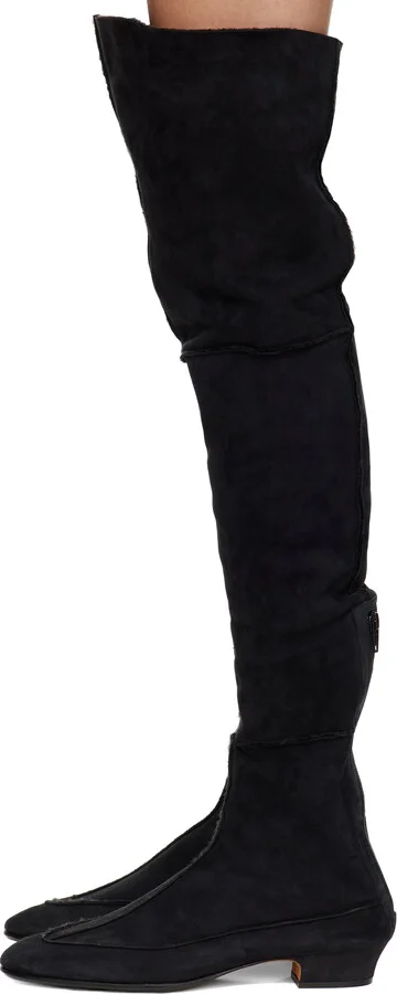 The Row Black Awar 25 Cuissarde Tall Boots - Image 3