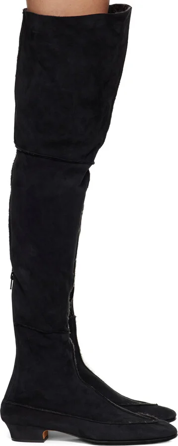 The Row Black Awar 25 Cuissarde Tall Boots