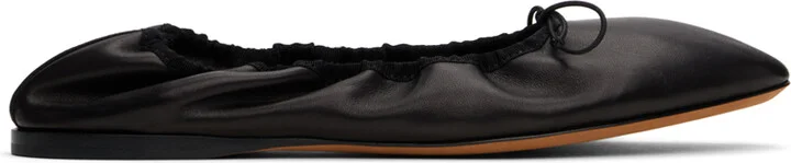 The Row Black Awar Ballerina Flats