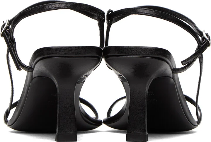 The Row Black Bare Heeled Sandals - Image 2