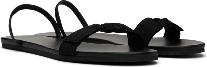 The Row Black Bow Sandals - Image 4
