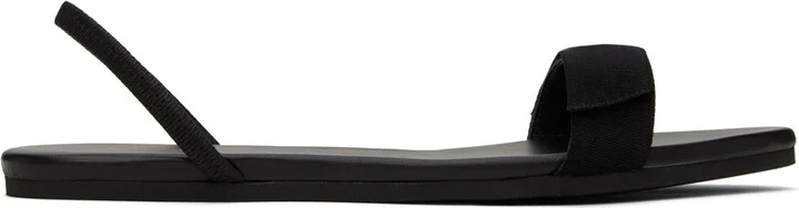 The Row Black Bow Sandals
