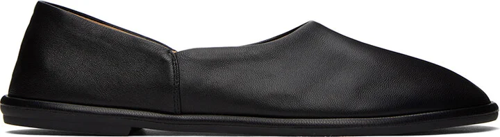 The Row Black Canal Ballerina Flats
