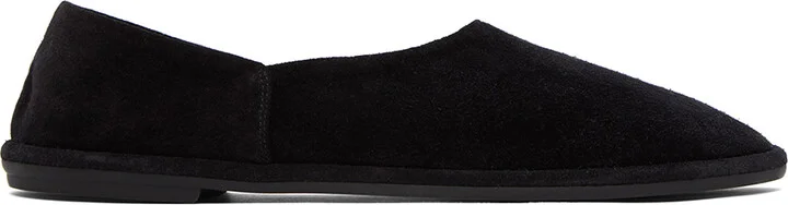 The Row Black Canal Ballerina Flats