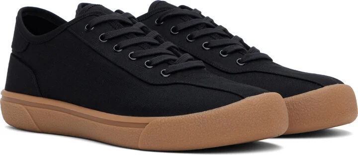 The Row Black Canvas Sneakers - Image 4