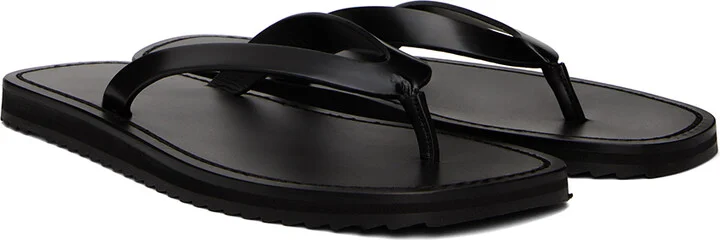 The Row Black City Flip Flops - Image 4