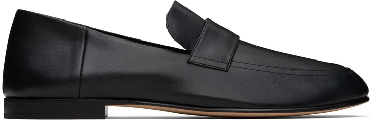 The Row Black Classic Loafers