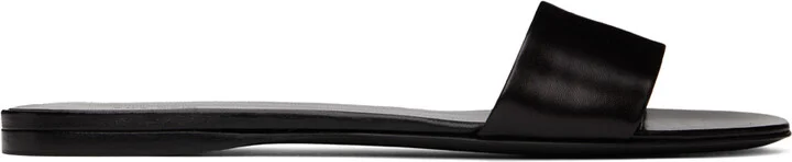 The Row Black Combo Slide Sandals