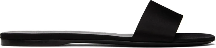 The Row Black Combo Slide Sandals