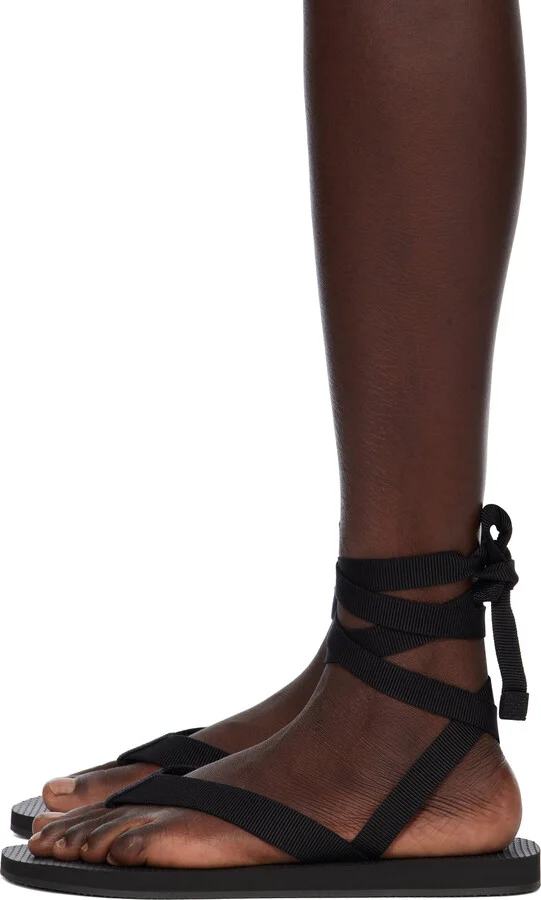 The Row Black Dune Knot Sandals - Image 3