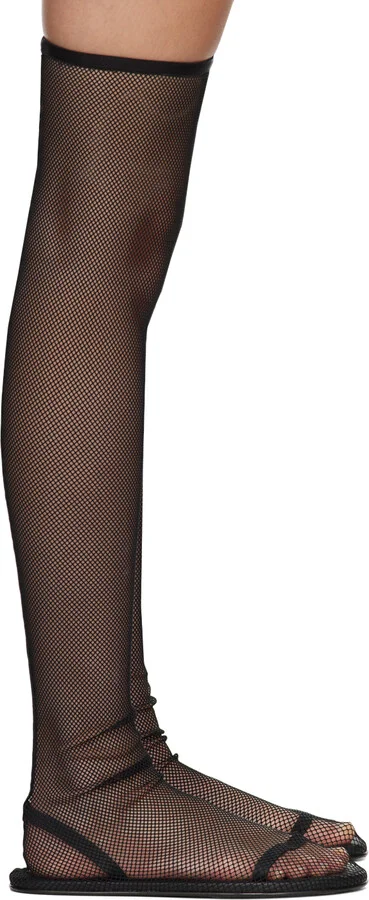 The Row Black Flat Sock Boots