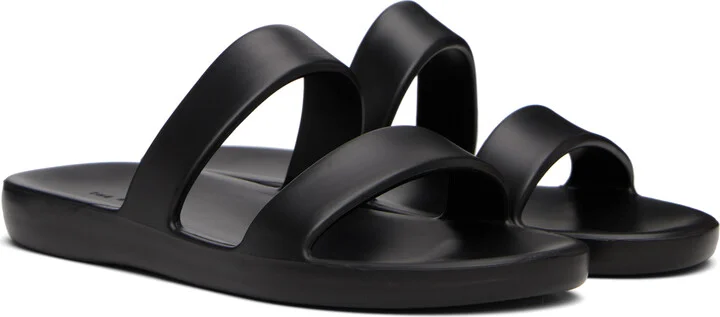 The Row Black Foam Sandals - Image 4