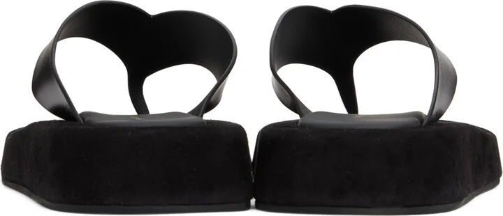 The Row Black Ginza Sandals - Image 2