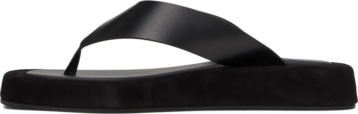 The Row Black Ginza Sandals - Image 3