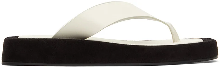 The Row Black Ginza Sandals