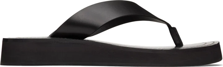 The Row Black Ginza Sandals