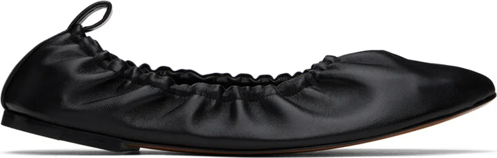 The Row Black Glove Flats