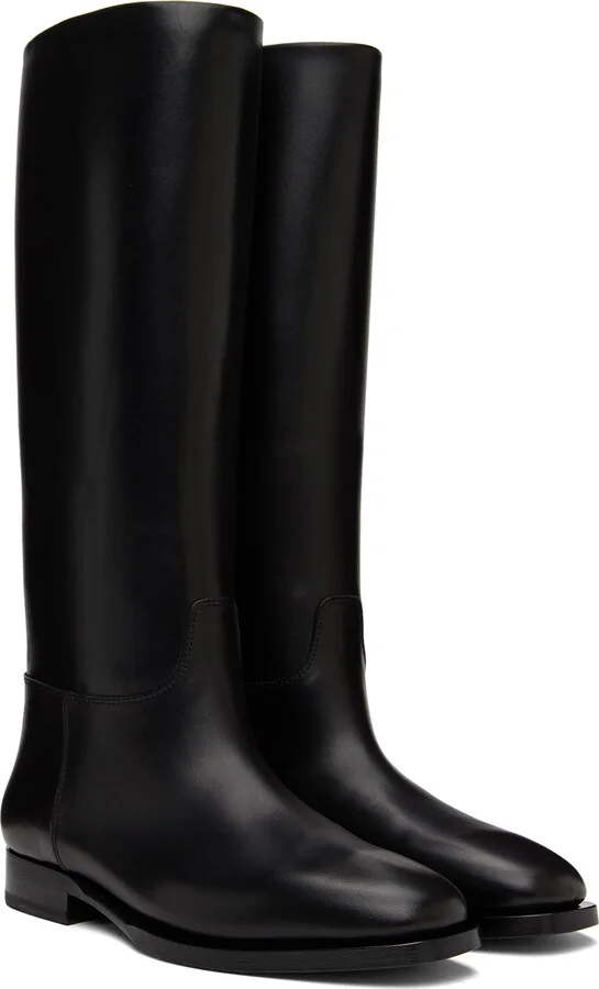 The Row Black Grunge Boots - Image 4
