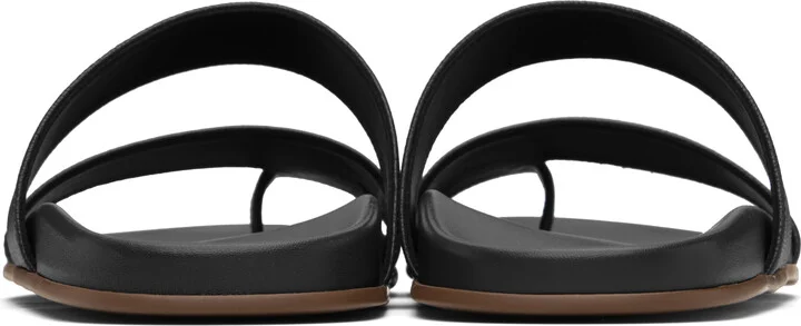 The Row Black Hugh Sandals - Image 2