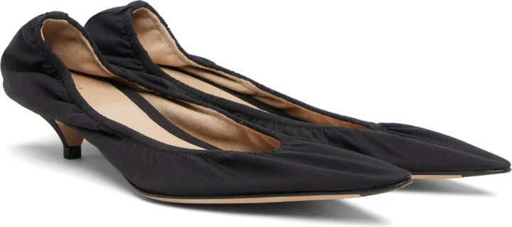 The Row Black Liisa Kitten Heels - Image 4