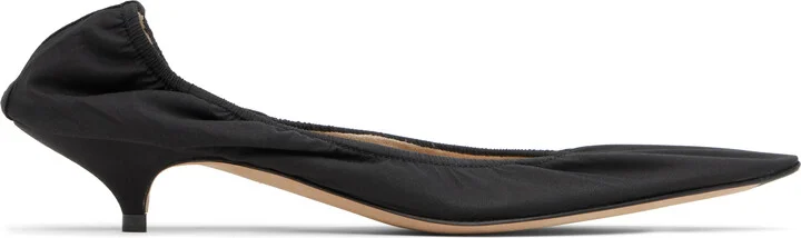 The Row Black Liisa Kitten Heels