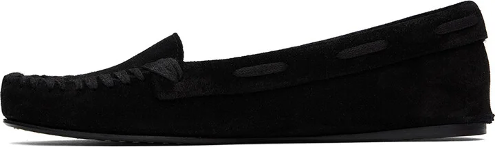The Row Black Mabel Moc Loafers - Image 3