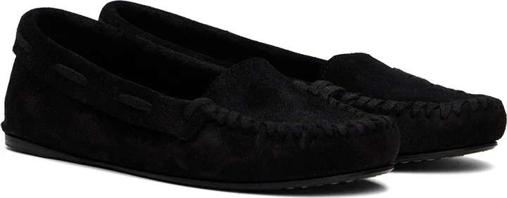 The Row Black Mabel Moc Loafers - Image 4