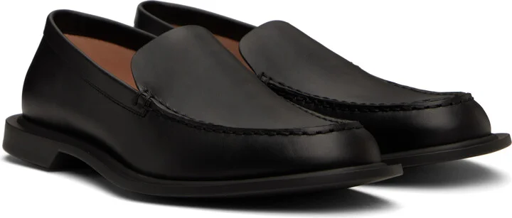 The Row Black Nic Loafers - Image 4