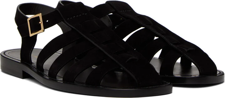 The Row Black Pablo Sandals - Image 4