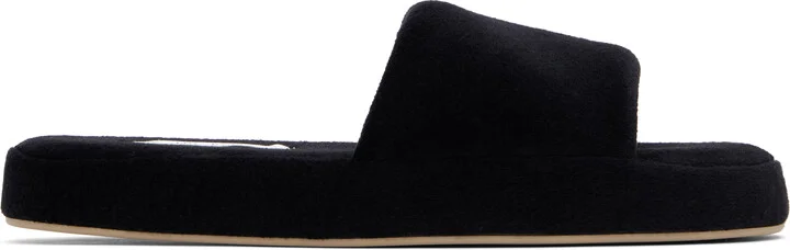 The Row Black Pillow Slippers